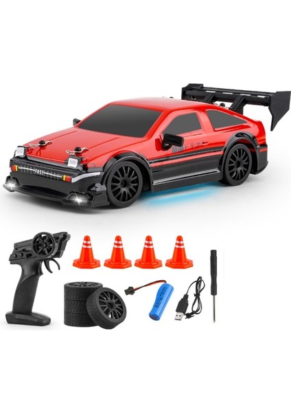 Rc Uzaktan Kumandalı Araba Dört Tekerlekten Çekişli Gtr Drift Arabası Çocuk Oyuncak Işığı 2.4g Yüksek Hızlı Yarış Uzaktan Kumandalı Yarış Arabası 2 Pil (Yurt Dışından)