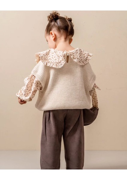 Çiçek Detaylı Çantalı Triko Takım - Kız Bebek Minimal Stil & Konforlu Tasarım fiyatları