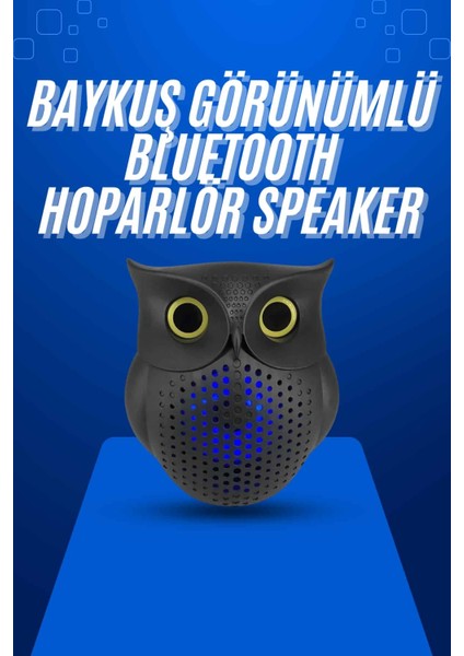 Baykuş Tasarımlı Mini Bluetooth Speaker Yüksek Ses Kaliteli Taşınabilir