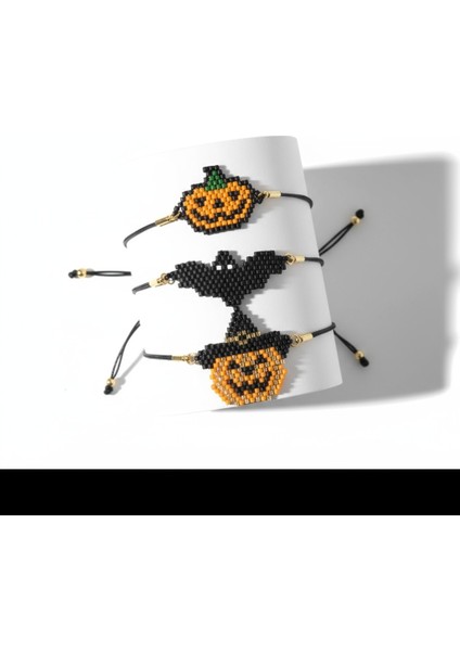 Cadılar Bayramı / Halloween Temalı Üçlü Bileklik Takımı