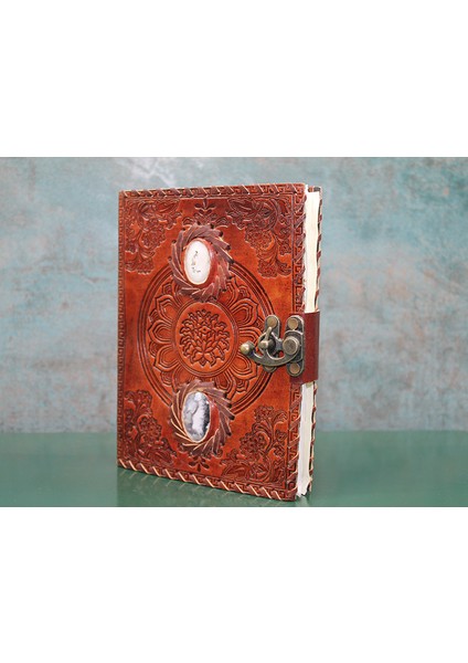 Taşlı Deri Defter Model 2
