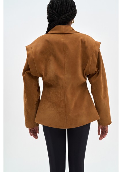Bronte Omuz Detaylı Camel Blazer indirimleri