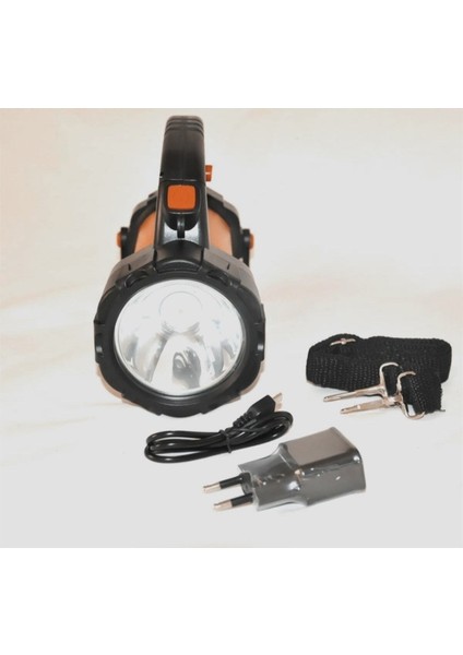 3 Modlu Lityum Şarjlı Işıldaklı Fener, 10W Led, 2 Km Menzil, Çok Fonksiyonlu modelleri