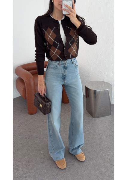 Kesik Paça Açık Mavi Straight Jean modelleri