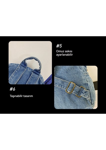 Büyük Kapasiteli Dayanıklı Denim Öğrenci Paketi (Yurt Dışından) indirimleri