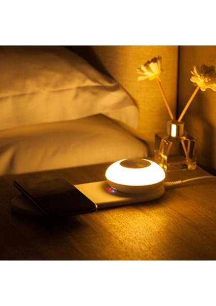 Kablosuz Gece Lambası, Şarj Özelliğiyle Rahat ve Şık Kullanım Sağlar. fırsatları