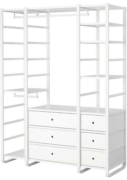Açık Gardırop, Beyaz, 165X55X216 cm