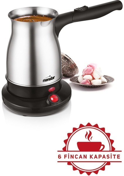 Gri Elektrikli Çelik Cezve, Pratik ve Şık Tasarım, Kolay Kullanım modelleri