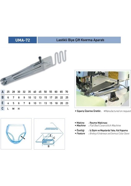 Lastikli Biye Çift Kıvırma Aparatı 40X12, Kolay ve Pratik Kullanım Sağlar.