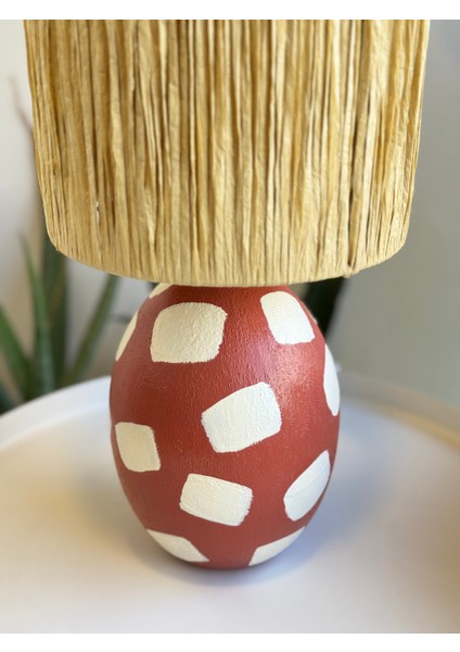 Kiremit Rengi Seramik Abajur fiyatları