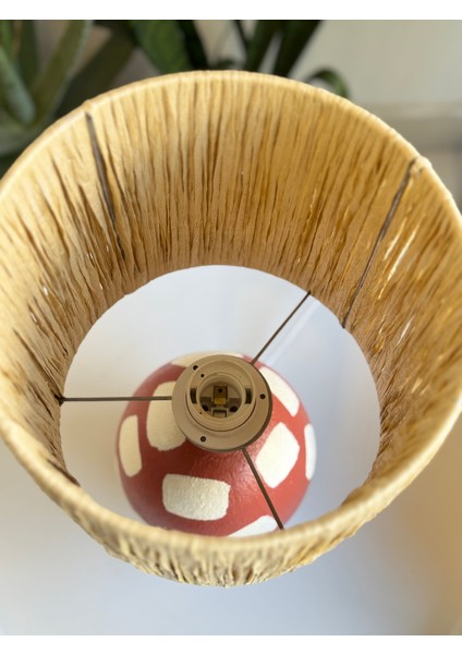 Kiremit Rengi Seramik Abajur fırsatları