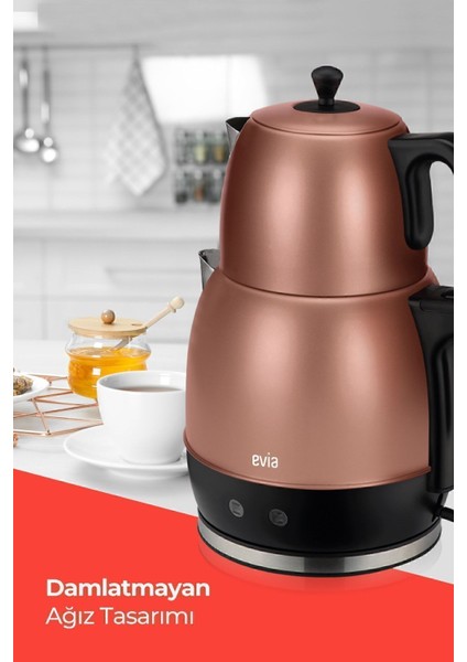 Geniş Kapasiteli 2200W Paslanmaz Çelik Çay ve Su Isıtıcı indirimleri