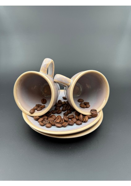 Irear Porcelain 4 Parça 2 Kişilik Dazzle Espresso Fincanı