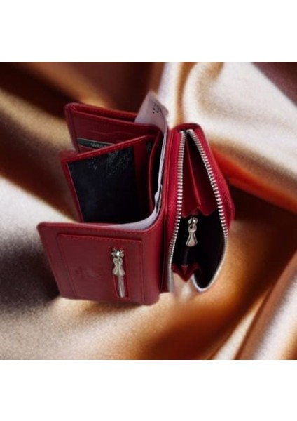 Hakiki Deri Kırmızı Cüzdan fırsatları