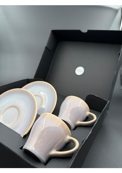 Irear Porcelain 4 Parça 2 Kişilik Dazzle Espresso Fincanı