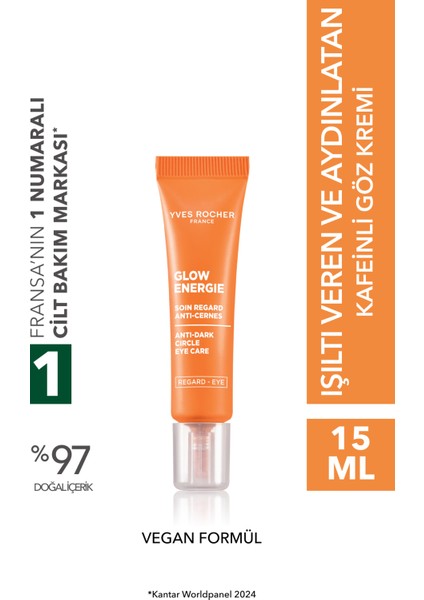 Göz Kremi-Aydınlatıcı Etkili-Işıltı Veren Antioksidan Botanik Kompleks Bakım Glow Energie 15ML-86713