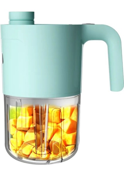 Şarjlı Çok Amaçlı 5'li Mikser Blender 300ML Turkuaz Renkli fiyatları