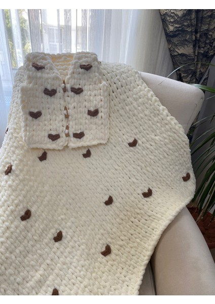 Alize Puffy Bebek Battaniyesi ve Yeleği modelleri