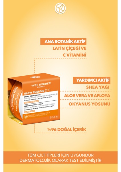 Gündüz Kremi - C Vitamini - Işıltı Veren Antioksidan Botanik Kompleks Bakım Glow Energie 50 ML-84141 modelleri