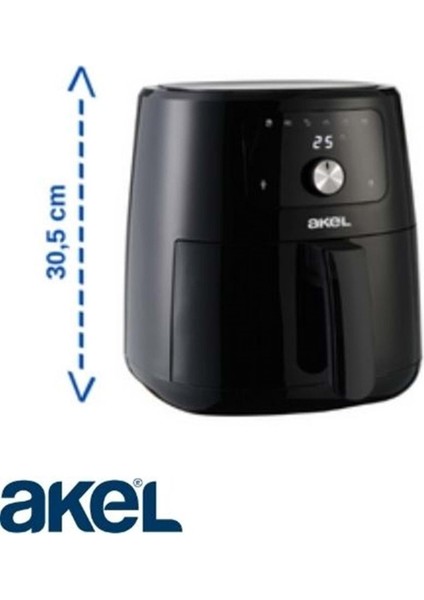 5 Litrelik Siyah Hava Fritöz, Sağlıklı ve Pratik Yemek Pişirme Cihazı fırsatları