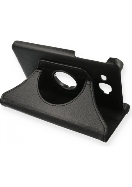 Samsung Galaxy T280 Tab A 7 Kılıf 360 Tablet Deri Kılıf - Siyah