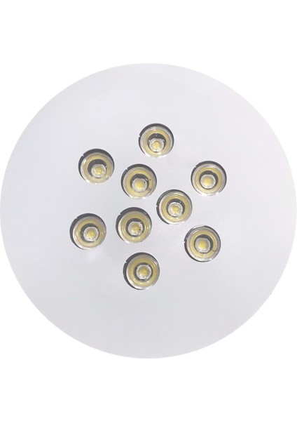 9 LED Yuvarlak Aydınlatma Beyaz, Enerji Tasarruflu ve Şık Tasarım