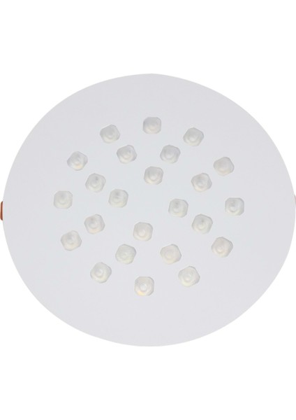 24 LED Yuvarlak Enerji Tasarruflu Aydınlatma, Beyaz Renkli ve Şık Tasarım