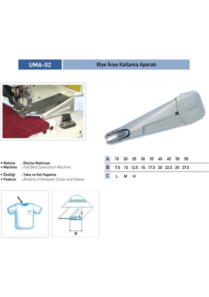 Esnek Biyeli Katlama Aparatı 25X12MM, Çok Amaçlı Kullanım