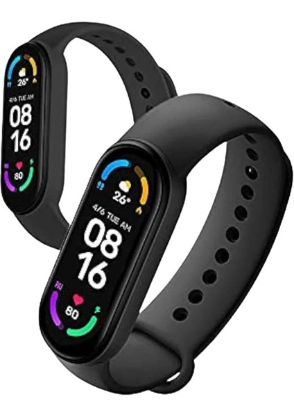Depomix M6 Akıllı Bileklik Siyah Adımsayar Spor Takibi Android ve Ios Uyumlu modelleri