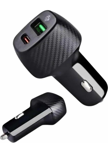 Depomix Type-C Girişli Araba Çakmaklık Şarj Cihazı 38W Oto Çakmaklık
