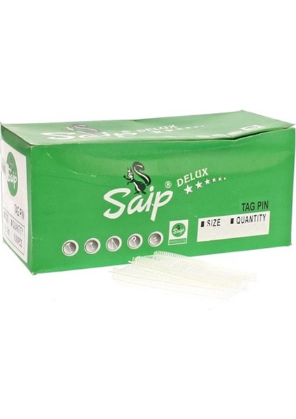 15MM Etiket Tabancası, Standart Kılçık, 10.000 Adet, Beyaz