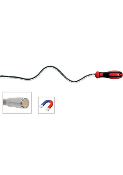 Manyetik Spiral Parça Yakalama, Hafif ve Güçlü, 500 gr Kapasite