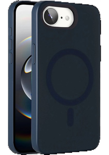 Apple iPhone 16E Tuna Pc Slim Magsafe Kapak - Lacivert