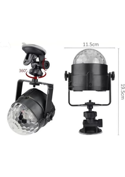 Depomix Taşınabilir ve Dalı Plastik Kristal LED Disko Işığı fırsatları