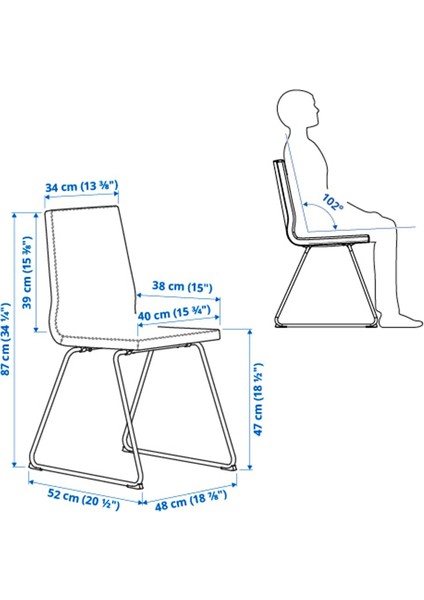 Lillanas Döşemeli Sandalye Krom Kaplama Gunnared Koyu Gri fiyatları