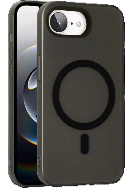 Apple iPhone 16E Tuna Pc Slim Magsafe Kapak - Siyah