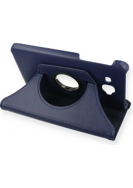 Samsung Galaxy T280 Tab A 7 Kılıf 360 Tablet Deri Kılıf - Lacivert