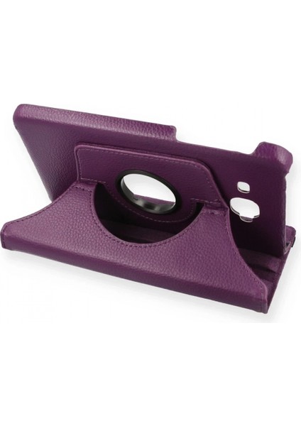 Samsung Galaxy T280 Tab A 7 Kılıf 360 Tablet Deri Kılıf - Mürdüm