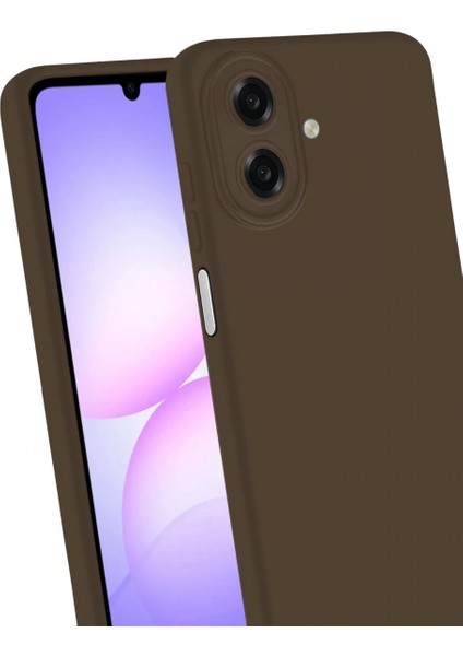 Samsung Galaxy A07 First Silikon - Kahverengi modelleri