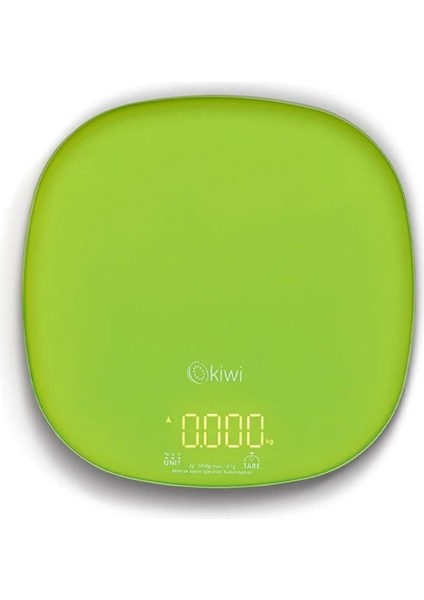 Yeşil Dijital Mutfak Terazisi, Hassas Ölçüm ve Şık Tasarım ile Mutfağınıza Kolaylık Sağlar