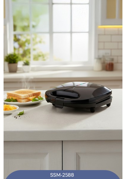 Mini Dilim Tost Makinesi, Şık Siyah Renk, Kolay Kullanım ve Pratik Lezzetler! fırsatları