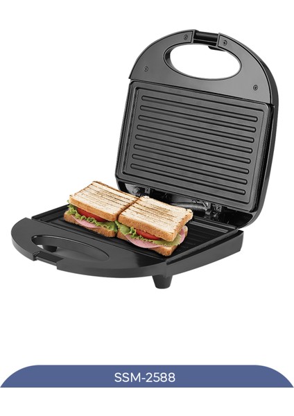 Mini Dilim Tost Makinesi, Şık Siyah Renk, Kolay Kullanım ve Pratik Lezzetler!