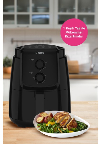 Siyah Ecofryer Airfryer, Sağlıklı ve Hızlı Pişirme Cihazı fiyatları