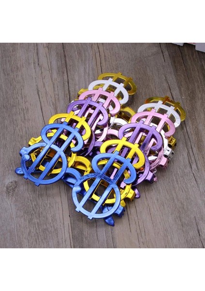 Dolar Şekilli Metalize Parti Gözlüğü 6 Adet (4887) fırsatları