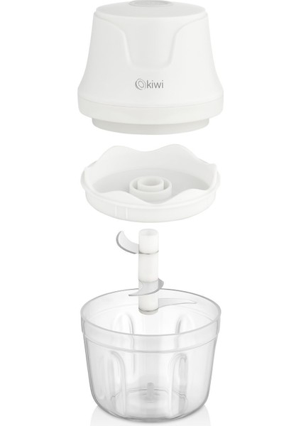 Şarjlı 3 Bıçaklı 350 ml Gıda Doğrayıcı Blender Beyaz indirimleri