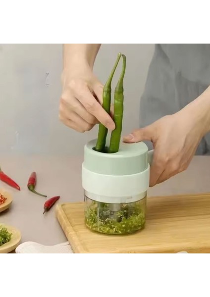 Şarjlı Kablosuz Yeşil Doğrayıcı, Üstten Beslemeli ve Kullanışlı Tasarım indirimleri