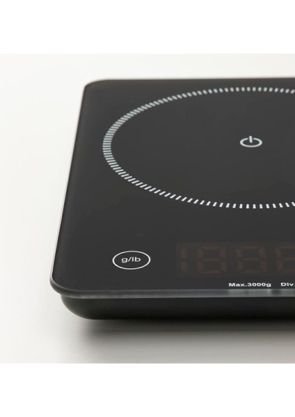Siyah Dijital Mutfak Tartısı, Hassas Terazi, 3 Kg, Pratik ve Güvenilir Kullanım