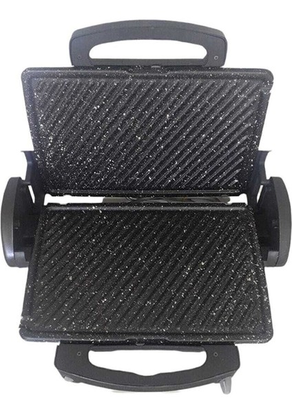 Granit Izgara Tost Makinesi, Şık ve Dayanıklı, Gri Renkli, Pratik Kullanım