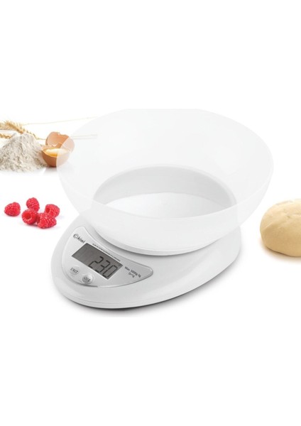 Dijital Mutfak Tartısı, Hassas Ölçüm, 550 Ml, Beyaz