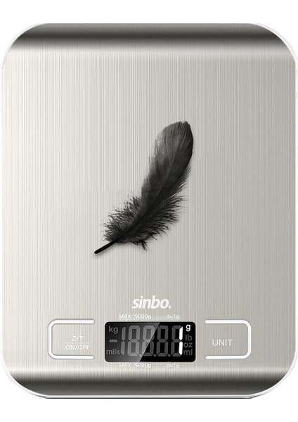 Metal Dijital Hassas Mutfak Tartısı, Pil ile Birlikte, Kullanışlı ve Şık Tasarım